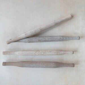 Set/3 Found Wood Roti Pins